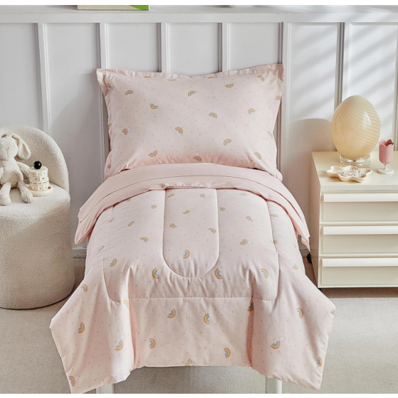 Pink Cotton Kids Comforter Bedding Sets